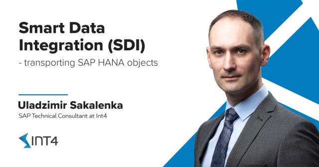 smart data integration transporting hana objects