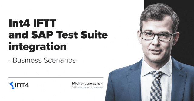 Int4 IFTT and SAP Test Suite integration